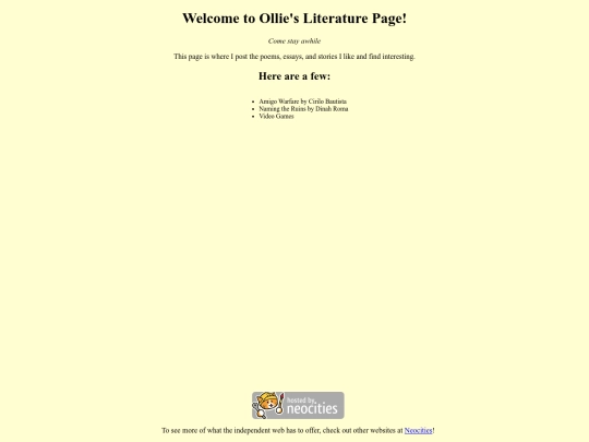 literature screenshot