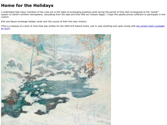 startrek/holidayfic screenshot