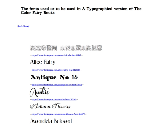 fonts screenshot