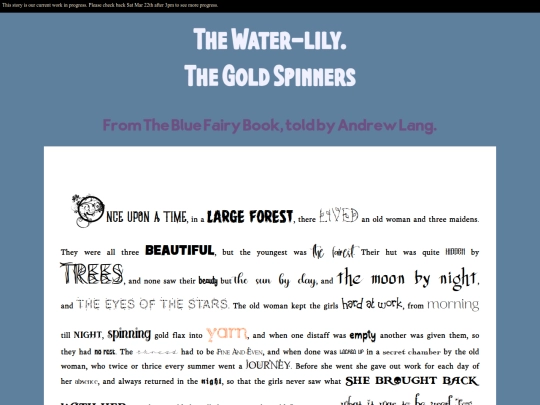 thewaterlilythegoldspinners screenshot