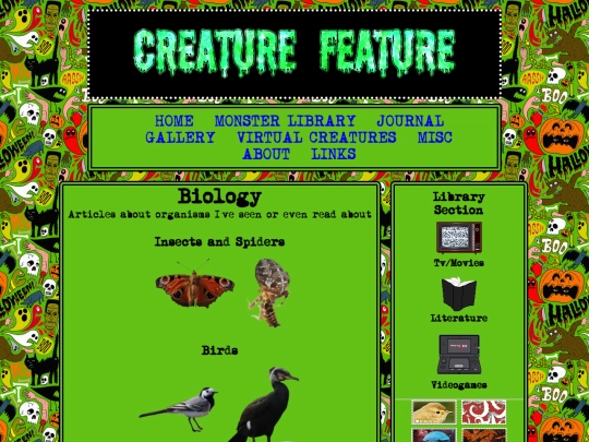 monsterlibrary/biology screenshot