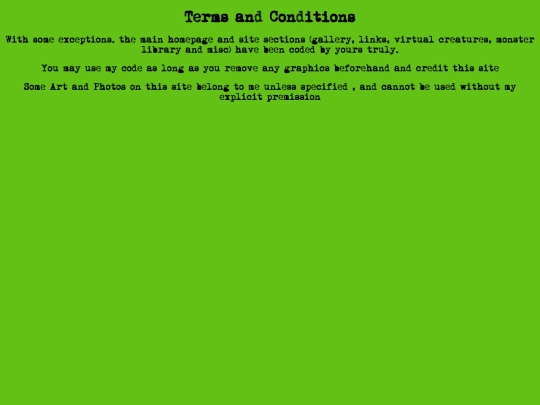terms screenshot