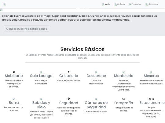 salon alderete web -master screenshot