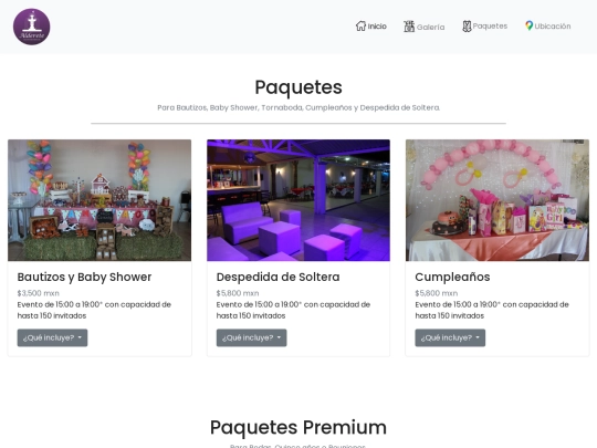 salon alderete web -master/paquetes screenshot