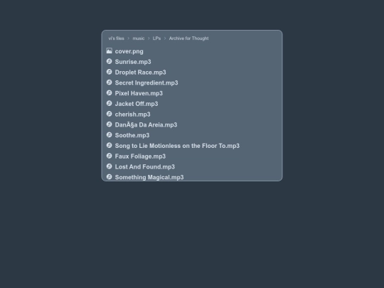music/LPs/aft screenshot