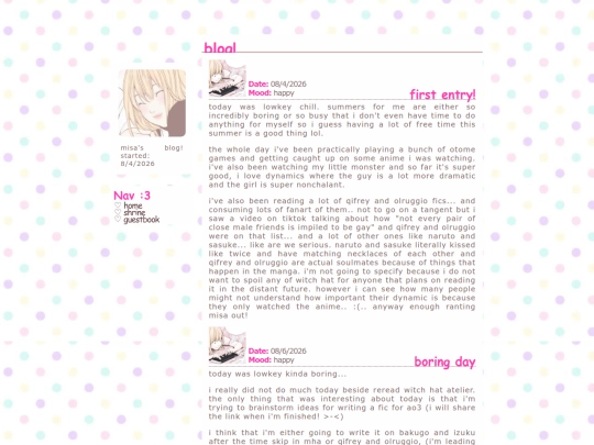 blog screenshot