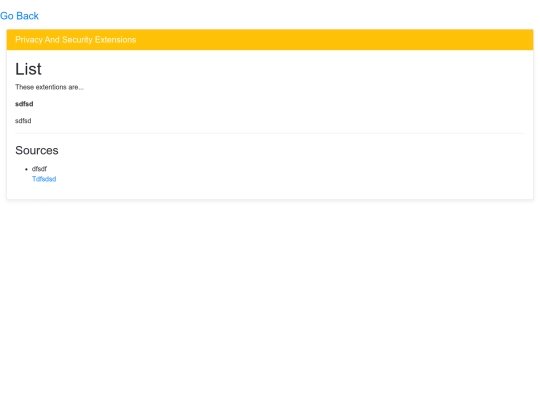 extensions/list screenshot