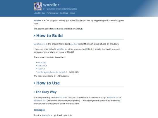 dev/wordler screenshot