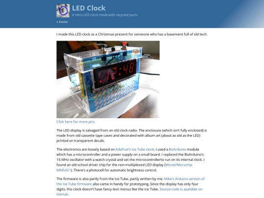 projects/ledclock screenshot