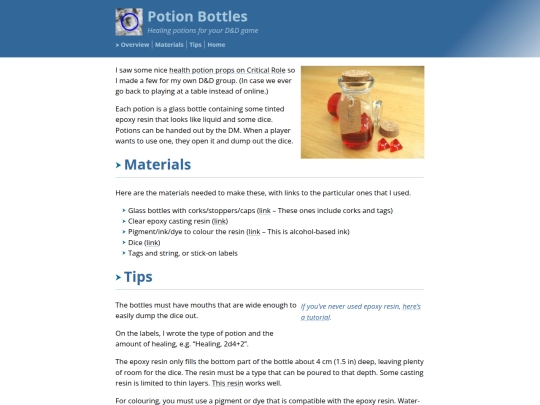 rpg/potions screenshot