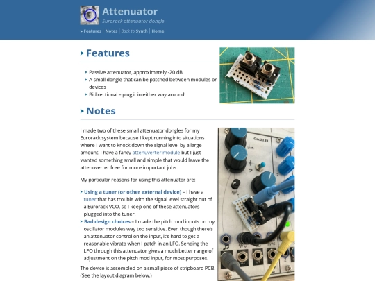 synth/attenuator screenshot