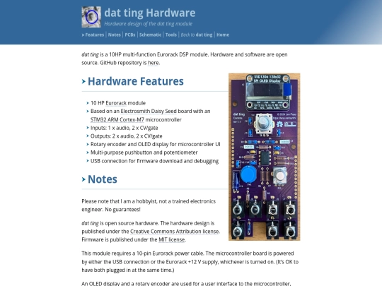 synth/dat-ting/hardware screenshot
