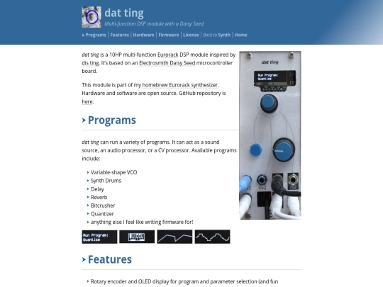 synth/dat-ting screenshot