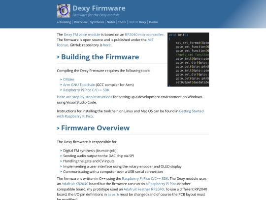 synth/dexy/firmware screenshot