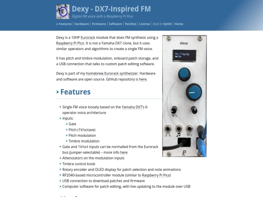 synth/dexy screenshot