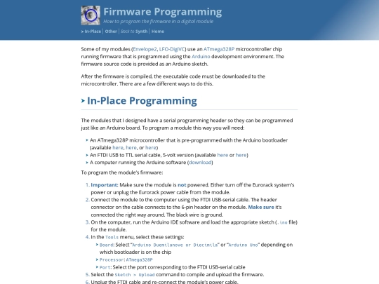 synth/firmware-programming screenshot