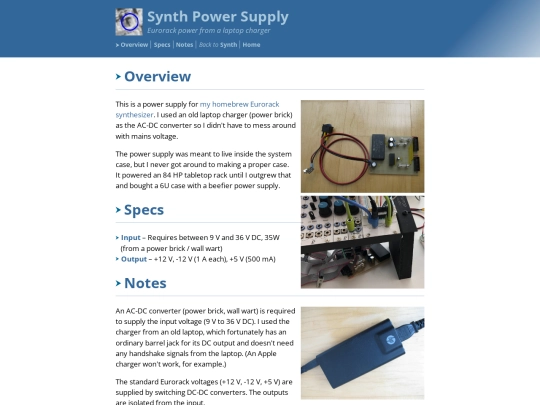synth/power-supply screenshot