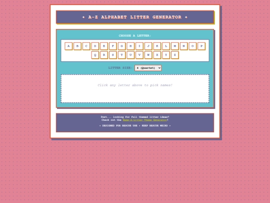 alphabet screenshot