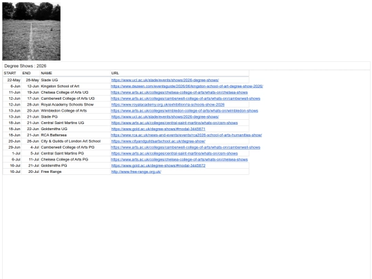 degreeshows screenshot