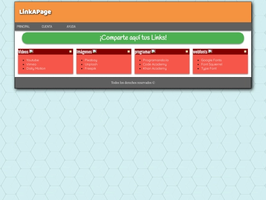 entre/paginas screenshot