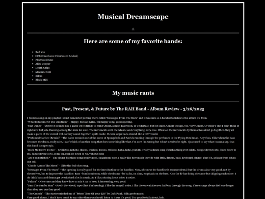 musicpage screenshot