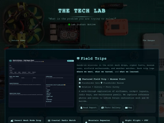 pages/tech_lab/field_trips screenshot