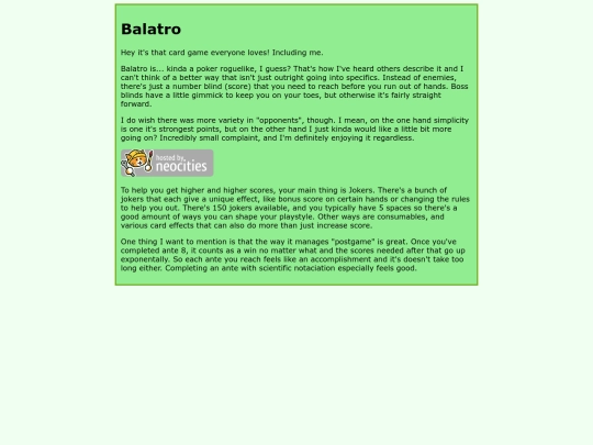 gameblog/balatro screenshot