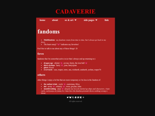 fandoms screenshot
