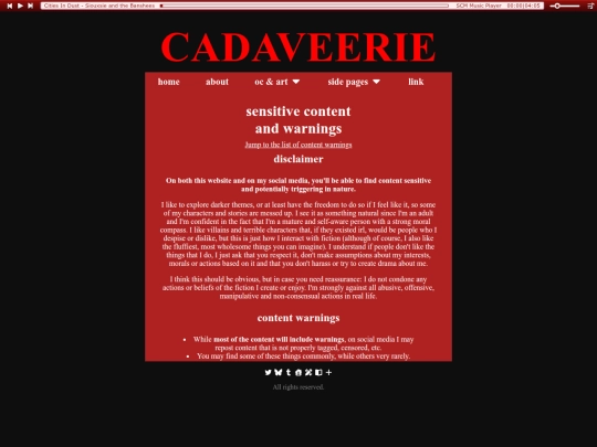 warnings screenshot