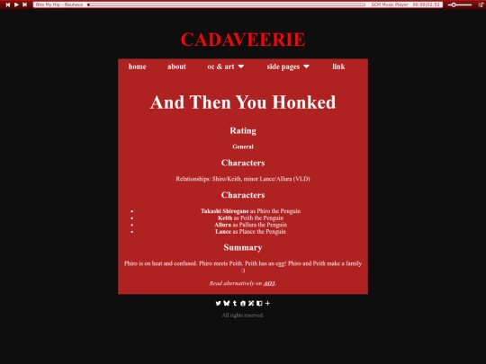 writing/AndThenYouHonked screenshot