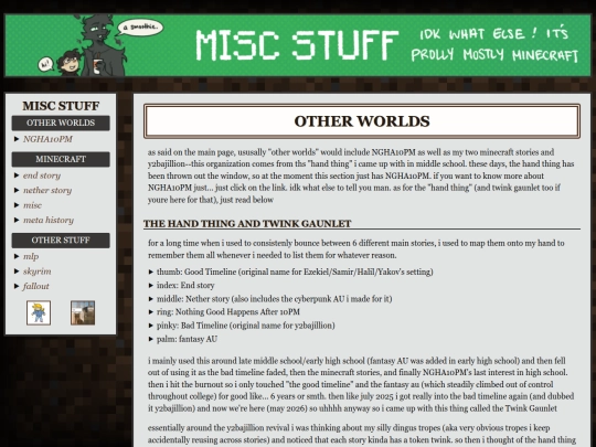 miscworlds/otherworlds screenshot