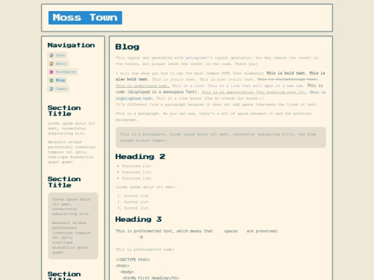 blog screenshot