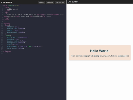 html screenshot