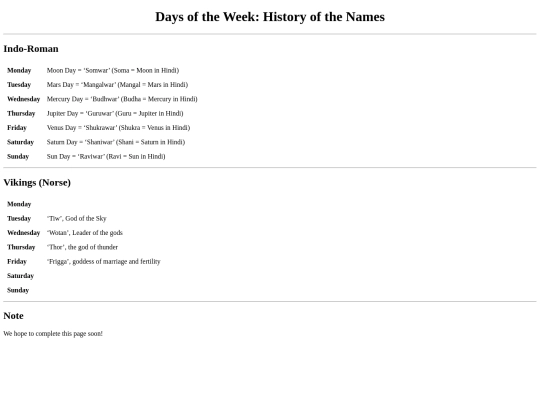 days-of-the-week screenshot