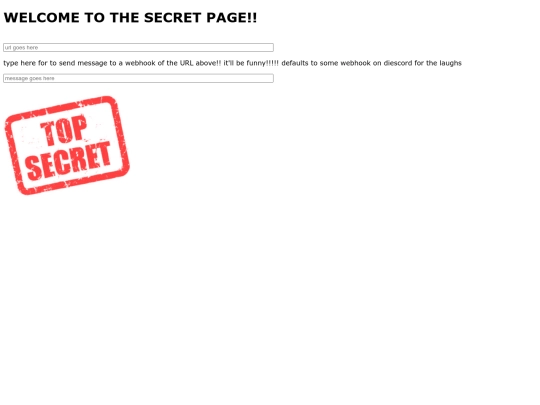 secret-page screenshot