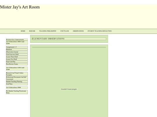 pages/NavBar/Observation screenshot