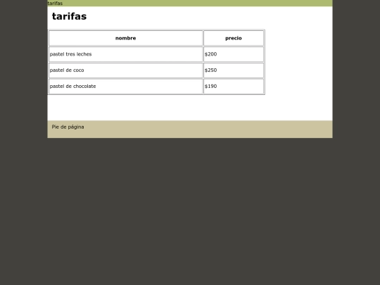 PAGINAS/tarifas screenshot