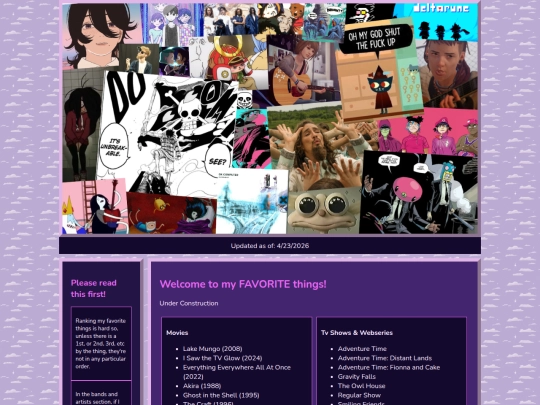 favorites screenshot
