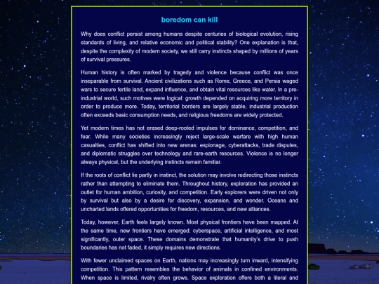 pamphlets/boredom screenshot