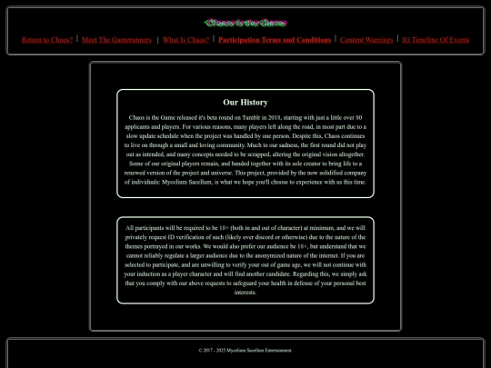 conditions screenshot