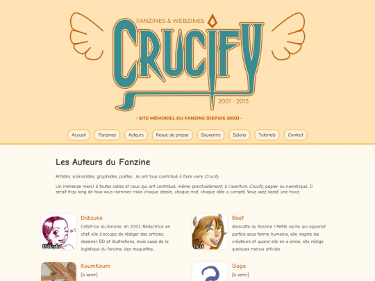 auteurs screenshot