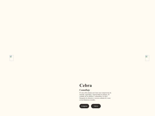 festribal/pages/cebra screenshot