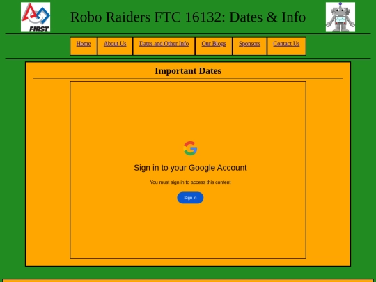 dates screenshot