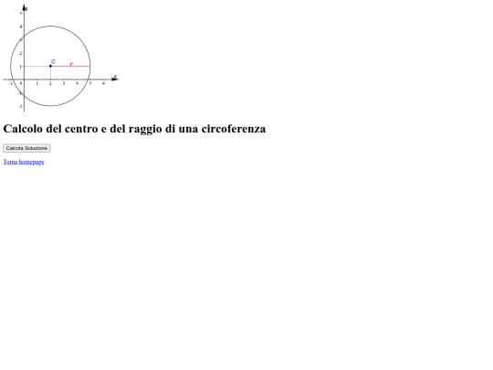 Pagine/circoferenza screenshot