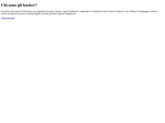 Pagine/hacker screenshot
