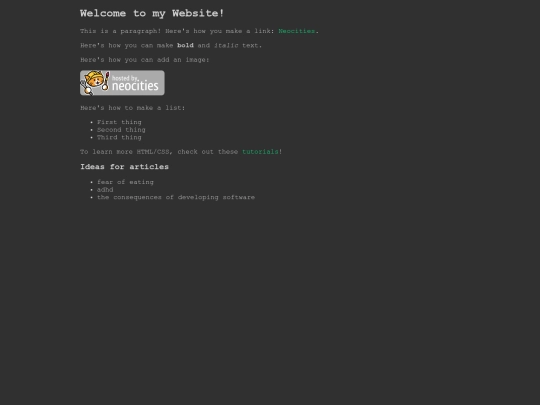 index screenshot
