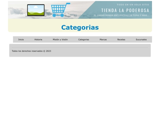 TiendaLaPoderosa/categorias screenshot
