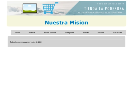 TiendaLaPoderosa/mision screenshot