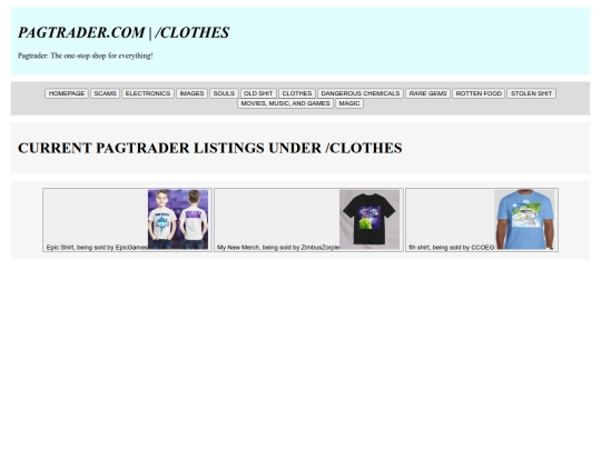 non-main pages/pagtrader/clothes screenshot
