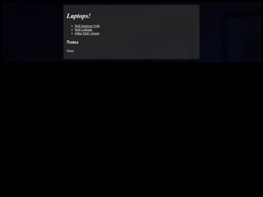 tech/laptops screenshot